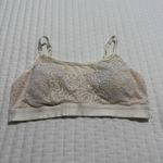Soma Ivory / Nude Lace Mesh Removable Lining Pads Bralette Sz L Large Photo 8