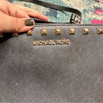 Michael Kors MICHAEL Selma Medium Studded Saffiano Leather Messenger Black Photo 11