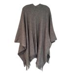 Vince Camuto Feels Like Home Ruana Poncho Women's One Size Gray Boho Western Photo 6