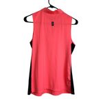 Jamie Sadock Womens Medium Sleeveless 1/4 Zip Tank Top Shirt Pink Back Sport Photo 1