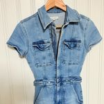 Good American  Light Blue Denim Overalls 0 Photo 2
