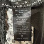 F.L.P. Faith Love Passion Leopard Animal Print Pull on Dress Size S Twist Strap Gray Photo 4