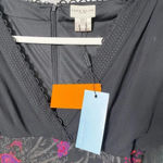 Karen Millen  Size US 6 100% Silk V-Neck Flutter Sleeves‎ Red Paisley Ruched Top Photo 1