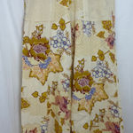 House‎ of Harlow 1960 Floral Linen Blend Wide Leg Drawstring Pants Size S NWOT Tan Photo 0