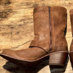 Durango  brown Pull On Heeled Harness Western Cowboy  Boots Size 6.5 NWT Photo 8