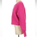 Good American Vibrant Barbie Pink Crew Neck Ribbed Knit Sweater Size Small S Photo 5