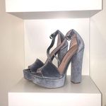 Chinese Laundry Steel Blue Velvet Heels Photo 0