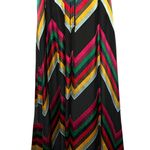 Alice + Olivia Lexa Chevon Striped Rainbow Wrap Tie Dress Chiffon Silk Viscose 2 Photo 10