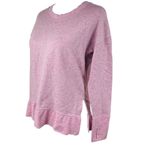 Athleta  Balance Pullover Pink Speckled Victorian Berry Sweatshirt Top Small Photo 8