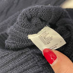 Brandy Melville NAVY BLUE CABLE KNIT CARDIGAN SWEATER BUTTONS ONE SIZE Photo 3