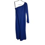 NWT Frascara Royal Blue One Shoulder Long Sleeve Gown Sz. 6 Photo 3