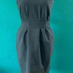 Brooks Brothers Brooks Bothers Blue Gray Crew Neck Belted Sheath Dress Career Office Wool 2P Photo 0