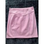 Lululemon Women's Skirt Scuba High Rise Mini Vitapink Cotton Fleece Sz Small Photo 3