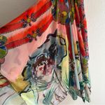 Alice + Olivia x Lola Schnabel Orly Handkerchief Maxi Dress Size 2 Watercolor Photo 4