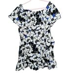 Who What Wear  Graphic Zinnia Off‎ The Shoulder Dress Plus Size XXL 2X sundress Photo 1