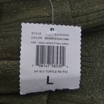 Love by Design  Martini Olive Green Turtle Neck Snug Fit Size L Photo 5