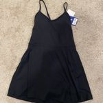 JoyLab  Black Active Dress | Built-In Shelf Bra Athletic Tennis Dress Size M NWT Photo 0