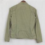 Eddie Bauer Ladies' Cafe Racer Military Styled Cotton Green Jacket Small Photo 6