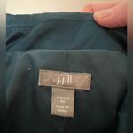 J.Jill Blazer Jacket Top Lantern Sleeve Peacock Blue Pleated Back NWT Medium Photo 2