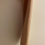 Forever 21 Shein Women’s Juniors Crop Top L Bust 36” Beige Rouched Front Long Sleeve Photo 4