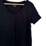 Eddie Bauer π₯ Black V-Neck Pocket Short Sleeve Top Photo 0