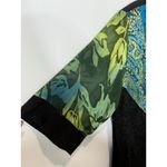 Carina Kimono Cardigan Women L Black Blue Green Silk Mesh Lace Whimsygoth Artsy Size L Photo 4