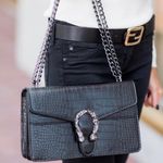 Gorgeous Vegan Crocodile Handbag Black Photo 2