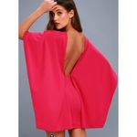 Lulus Dress Womens Medium Best is Yet to Come Fuchsia Pink Backless Mini Photo 1
