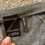 Zella Gray Long Sleeve Hi/Low Key Hole Back Top Photo 4