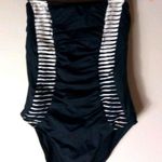 La Blanca  8 Black Strapless One Piece Swim Suit Photo 0