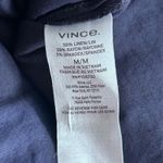 Vince  Linen Popover‎ Top Navy Blue Medium Photo 7