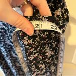 H&M Floral Black pink slip Dress side slits v-neck midi women’s size 14 flowy Photo 3