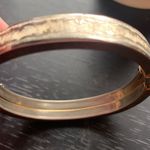 Silver Etched Bangle Bracelet Photo 3