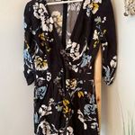Yumi Kim Liz Floral Romper in Love Triangle Black Small Photo 0