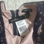 Speechless Navy Blue Lace Fit & Flare Office Siren Party Skater Overlay L NWT Photo 8