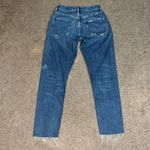 AGOLDE Jamie High Rise Slim Straight Distressed Raw Fray Hem Denim Jean 24 Photo 5