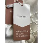 Brand New Stacees Women's Medium White ivory Wedding Maxi Dress Gown Prom Photo 5