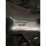 Salvatore Ferragamo  black suede bow leather booties boots 12 Photo 6