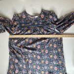 Boden Floral Mini Dress Size 12 Multicolor Boho Cottagecore Modest Fall Prairie Blue Photo 12