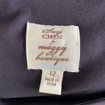 Suzi Chin Purple Tunic Dress 12 Long Sleeve Minimalist Workwear Photo 6