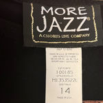 Vintage More Jazz Giraffe Print Dress Size 14 Black Photo 3