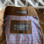 Wall Street Collection Corte Moderno Modern Fit Brown Cotton 2 Button Blazer 6 Photo 7