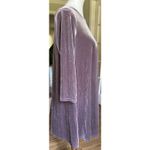 Agnes & Dora Velvet Swing Dress Purple Long Sleeve Size L Soft Stretchy A Photo 1