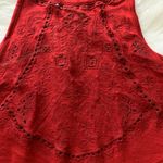 Full Tilt Red Cut Out Tank Top Photo 1