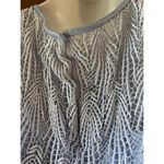 Cher 1970s lilac fringe maxi dress Blue Photo 9