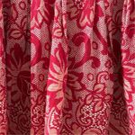 Yoana Baraschi Anthropologie Women's Floral A-Line Skirt Red Knee-Length Size 8 Photo 7