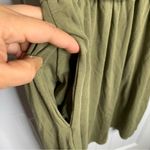 The North Face soft heartwood ruched olive stretch jersey dress small outdoors Photo 4