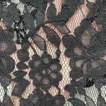 The Limited  NWT Black Sheer Floral Lace Sleeveless Button Down Shirt Photo 2