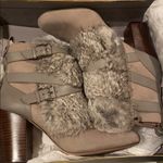 Louise et Cie Gray Fur Ankle Boots NIB 8 LO-SENECA Photo 5