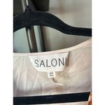 Saloni Franca Silk Floral Print Mini Wrap Dress Red Cream Womens Size 6 Photo 10